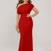Veran | One Shoulder Fitted Bodice Maxi Dress