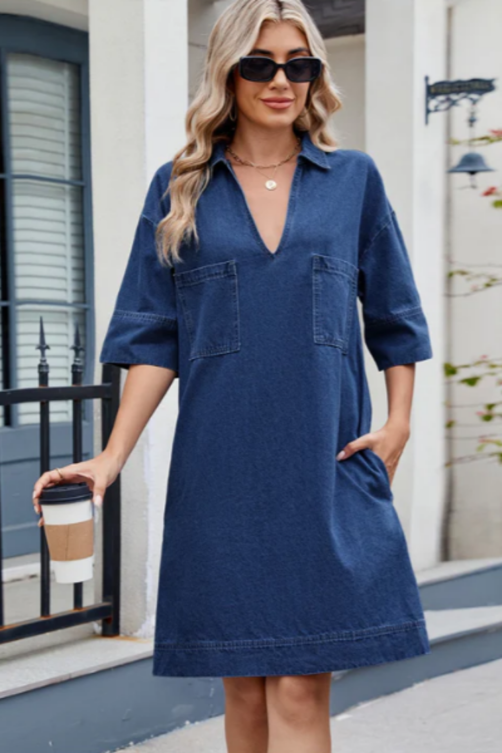 Jade | Relaxed Denim Dress