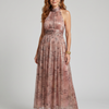 Imogen | Textured Finish Sleeveless Midi Dress