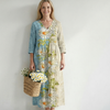 Elliot | Light Daisy Midi Dress