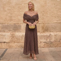 Sienna | Geometric Flow Dress