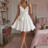Amake | Spaghetti Strap Gathered Bodice Mini Dress