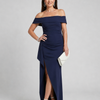 Vionelle | Off Shoulder High Side Slit Maxi Dress