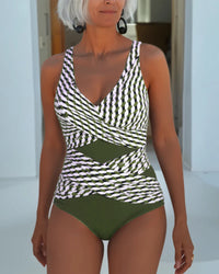 Ashley | Cross-Design Swimsuit for Casual Resort Wear