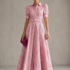 Aria | Short Dress with Balloon Sleeves