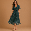 EVON | Casual dress with a simple print and V-neck