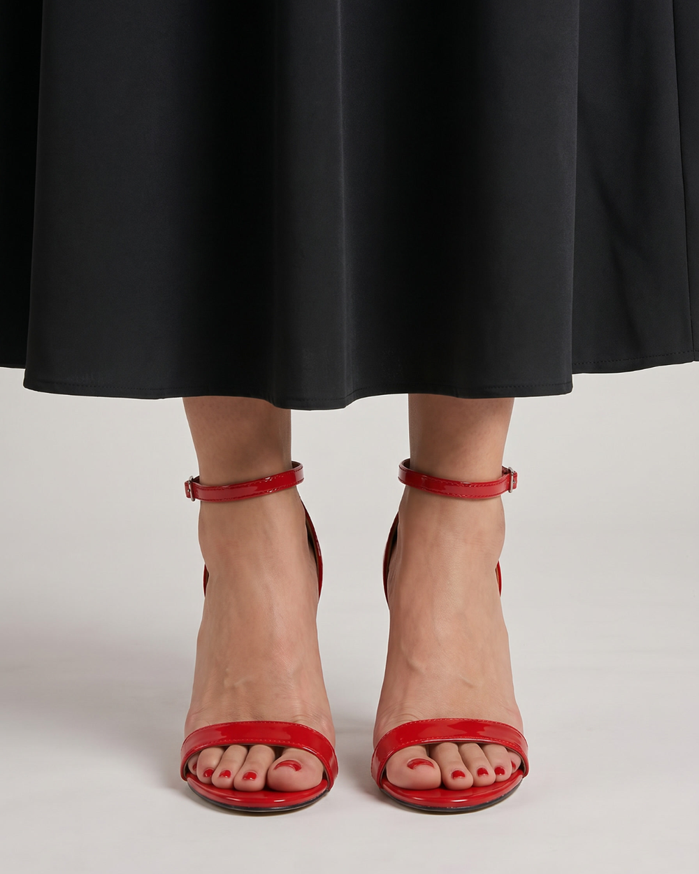 Linnea | Open Toe Ankle Strap Stiletto Sandals