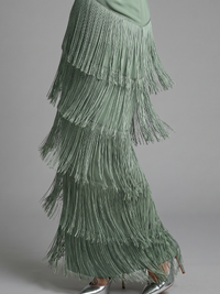 GENEVIEVE | Fringe Midi Dress
