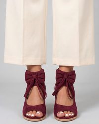 Comone | Bow Tie Open Toe Block Heel Sandals