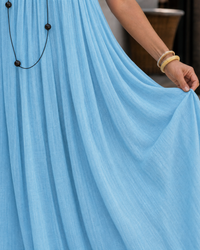 Amener | Flowing Sleeveless Strappy Relaxed Midi Dress