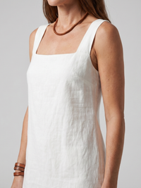 Azure | Square Neck Clean Silhouette Mini Dress