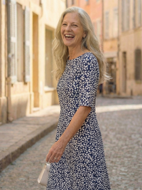 Uriah | Coastal Pattern Dress