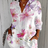 Delilah | Vibrant Artistic Button-Up Blouse