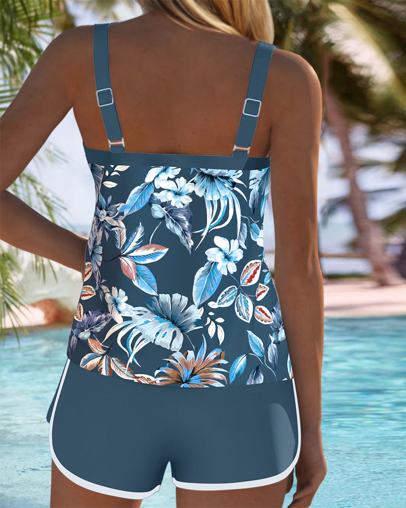 Imke | Printed U-Neck Tankini