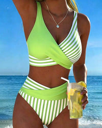 Giulia | Crossed Stripes Bikini