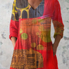 Lucie | Long Blouse with V-Neck