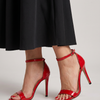 Linnea | Open Toe Ankle Strap Stiletto Sandals