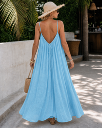 Amener | Flowing Sleeveless Strappy Relaxed Midi Dress