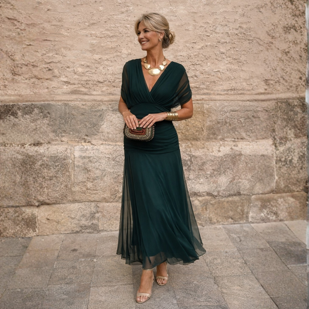 MIKAELA™ | Off Shoulder Maxi Dress