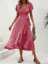 Marta | Floral Wrap Dress with V-Neck