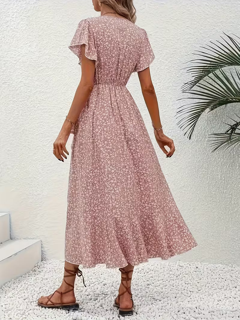 Marta | Floral Wrap Dress with V-Neck
