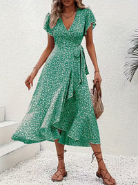 Marta | Floral Wrap Dress with V-Neck