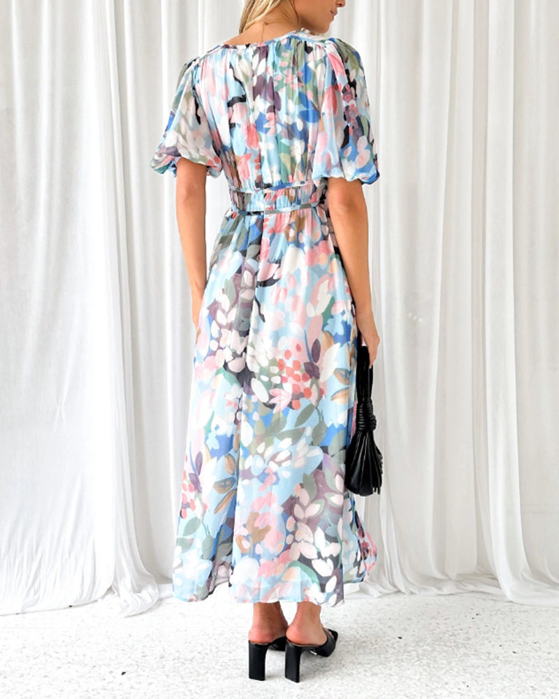 Celine | Women's Floral Pattern Dress