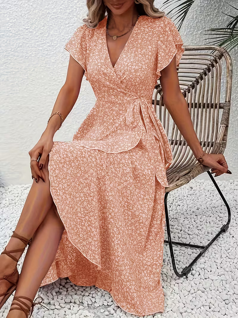 Marta | Floral Wrap Dress with V-Neck
