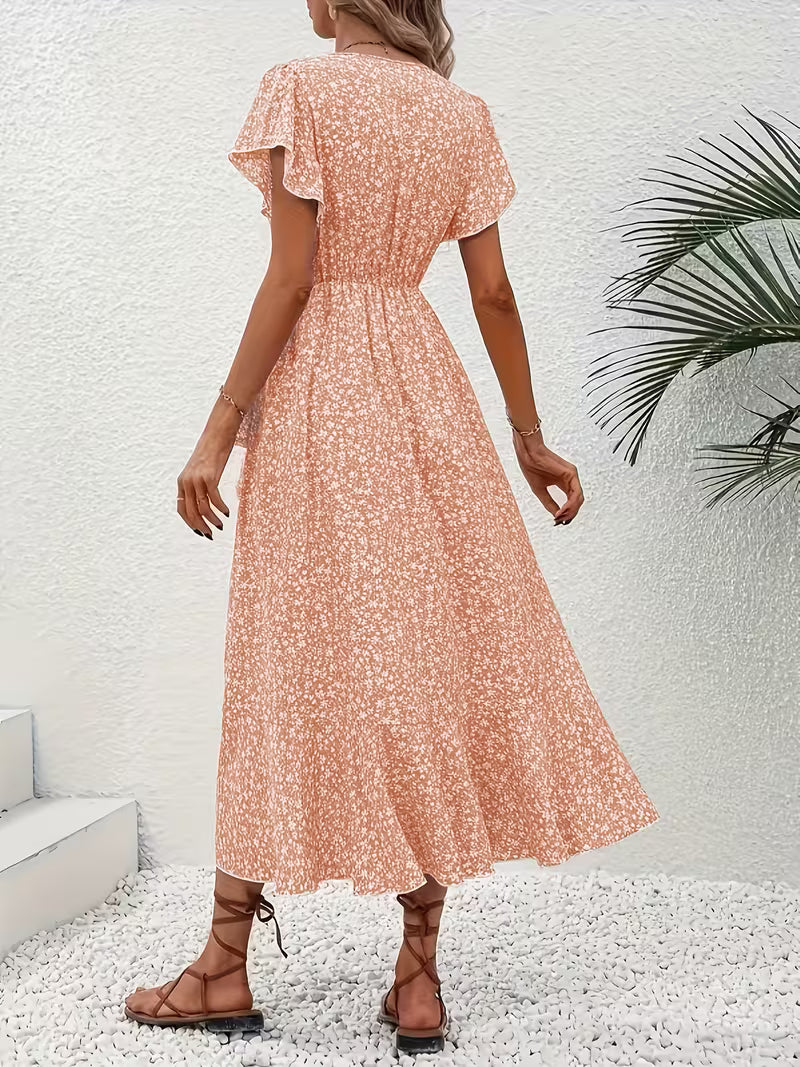 Marta | Floral Wrap Dress with V-Neck