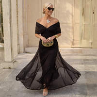 MIKAELA™ | Off Shoulder Maxi Dress
