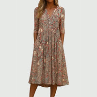 Evelyn | Graceful Midi Dress With Pockets
