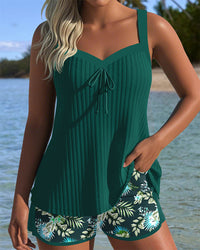 Solea | Short Striped Tankini
