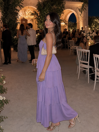 Gemma | Strapless Smocked Bodice Midi Dress