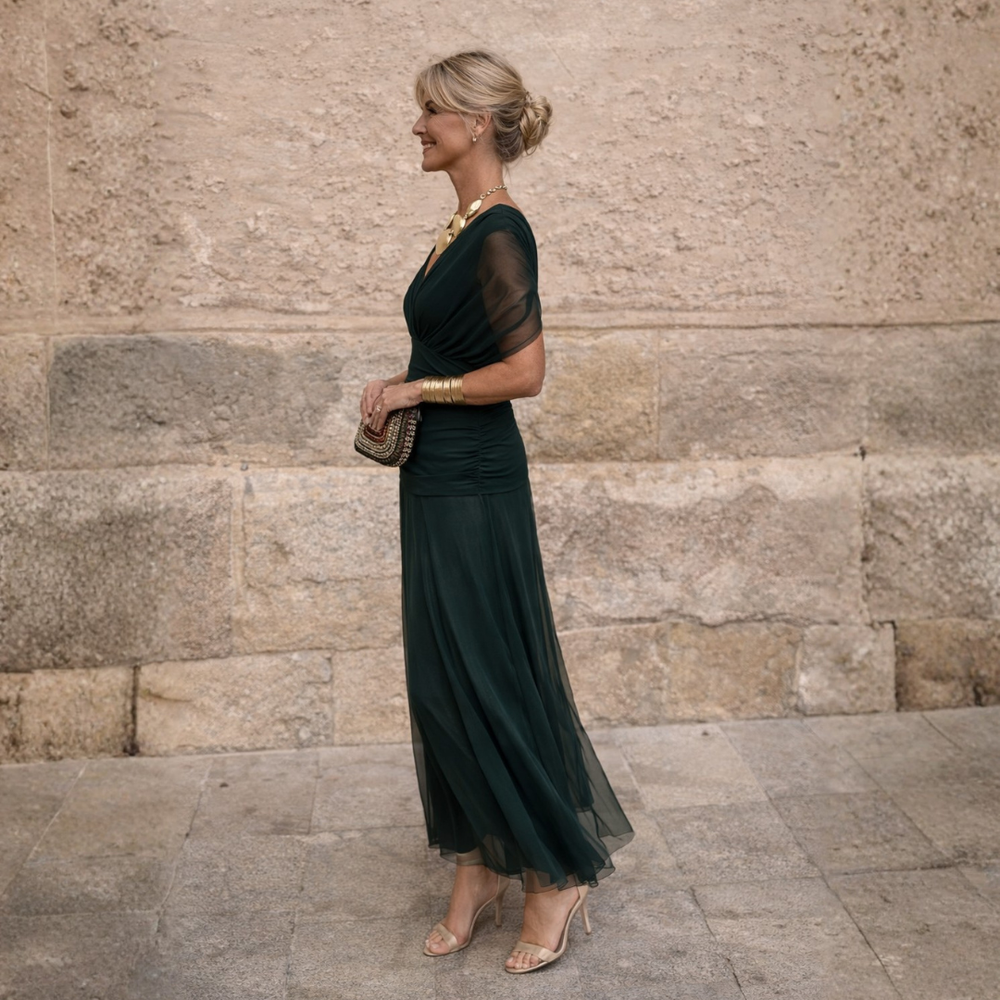MIKAELA™ | Off Shoulder Maxi Dress