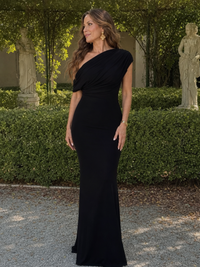 Veran | One Shoulder Fitted Bodice Maxi Dress