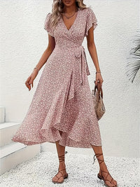 Marta | Floral Wrap Dress with V-Neck
