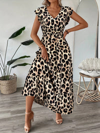 Candela | Baroque maxi dress with V-neck