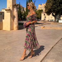 MIKAELA™ | Off Shoulder Maxi Dress