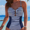 Aurora | Colorblock Stripe Swimsuit