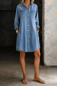Donna | Chic Casual Denim Shirt Dress