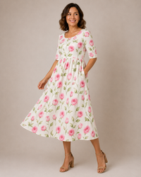 LILY | Midi Dress - Effortless Comfort