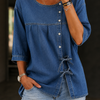 Zara | Denim Top with Buttons