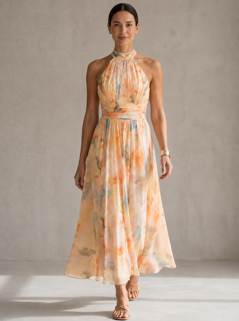 Abigail | Printed Long Dress