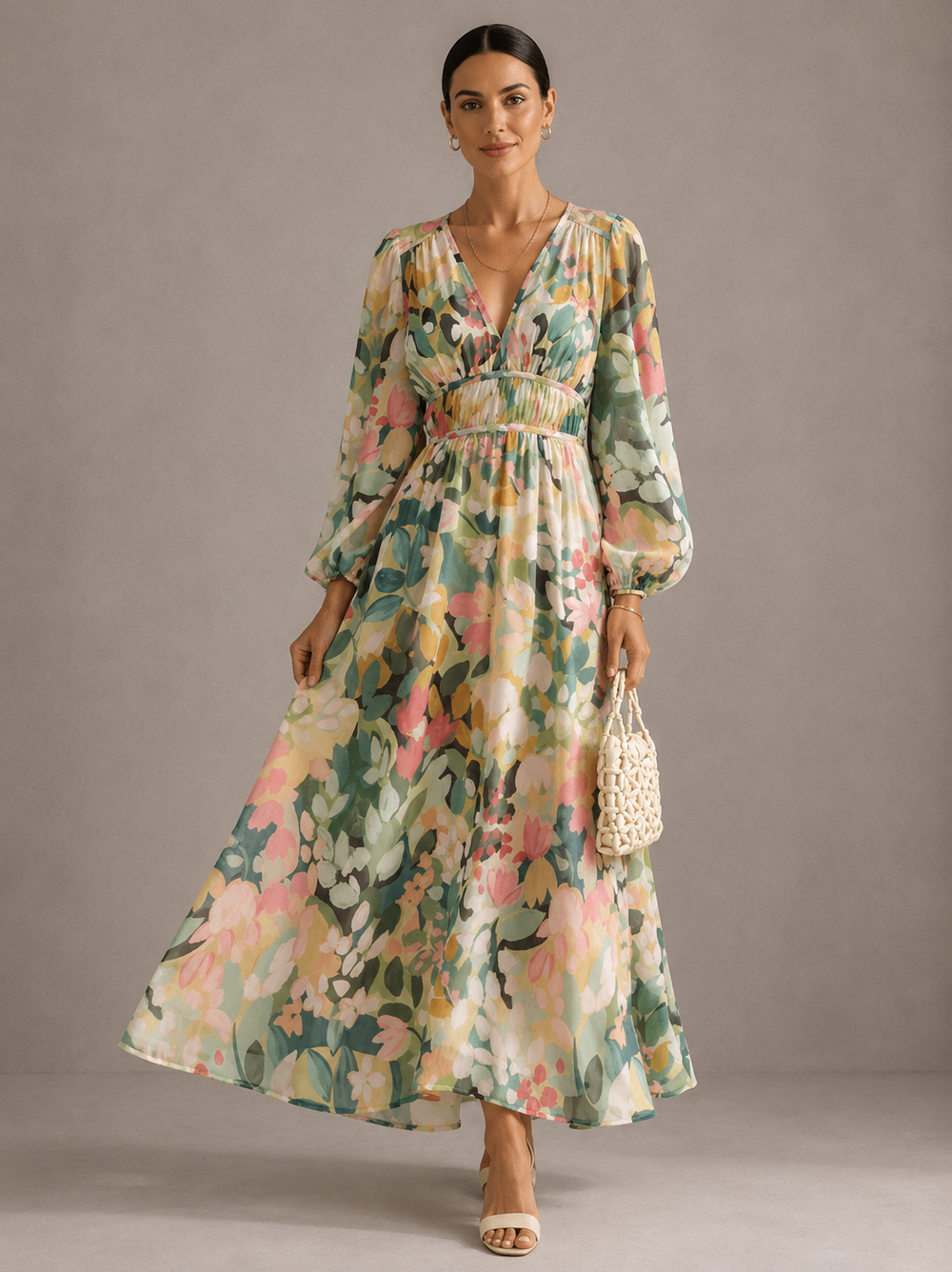 Celine | Women's Floral Pattern Dress