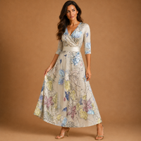 ABIGAIL | Sculpting Floral Maxi Dress