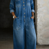 Sophia | Off-Shoulder Denim Romper