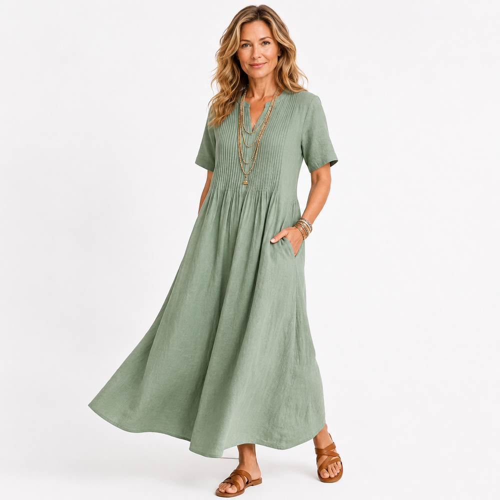 BETSAIDA | V-Neck Maxi Dress
