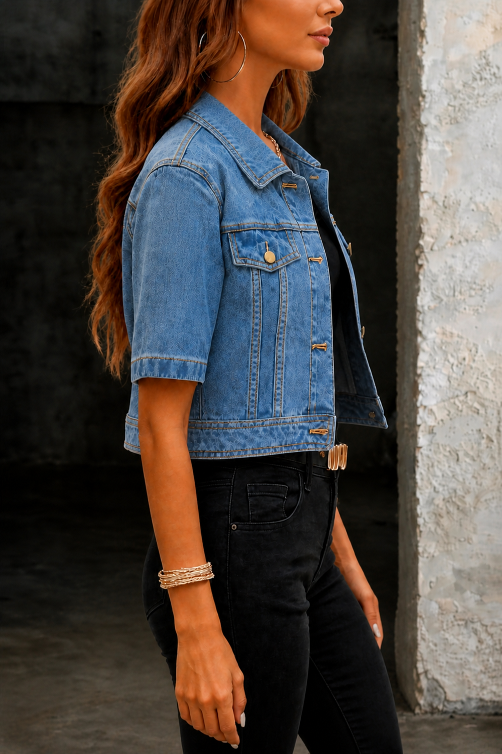 Jessica | Cropped Denim Jacket