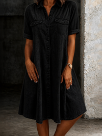 Patricia | Relaxed Denim Midi Dress