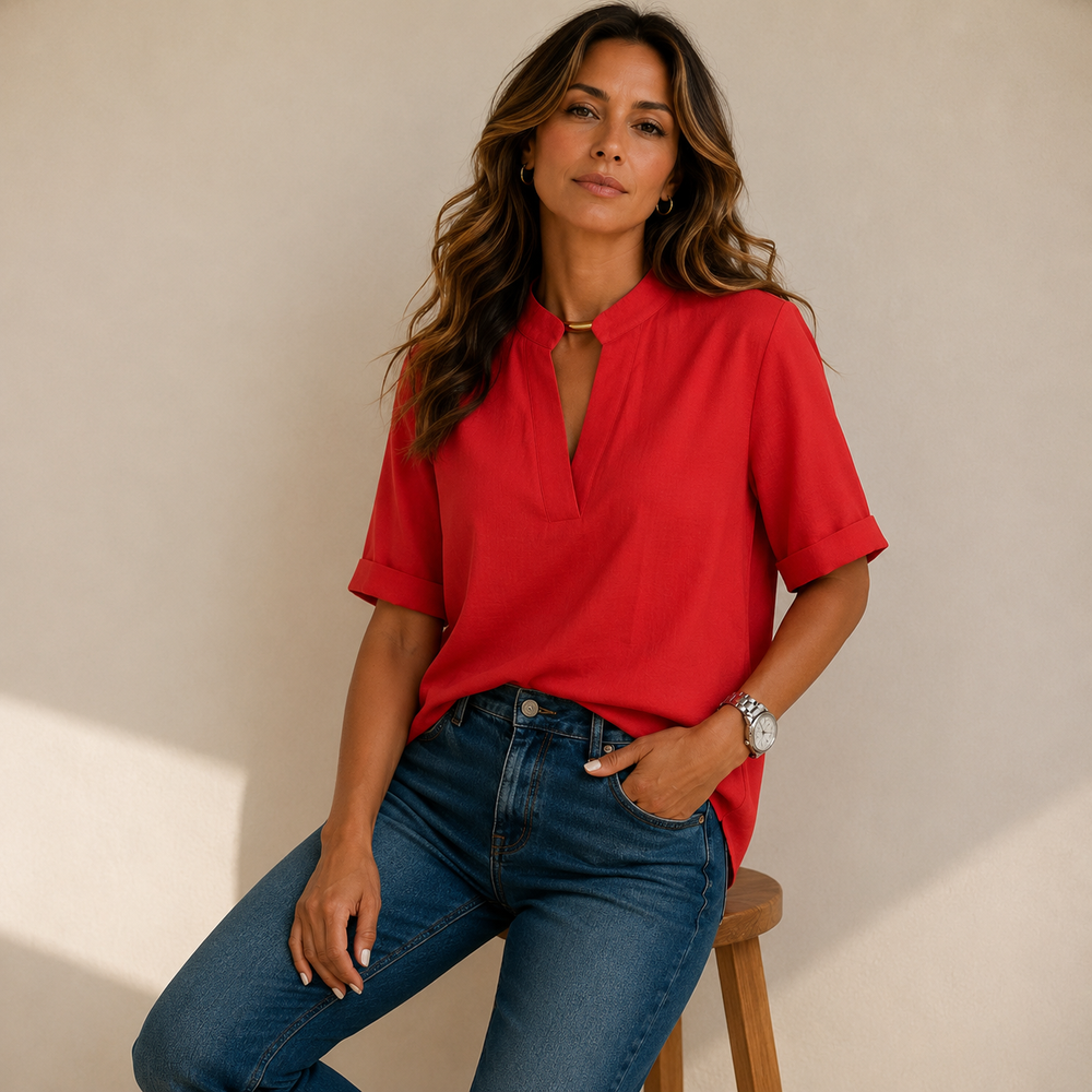ELISE | Elegant Blouse with a Stylish Collar